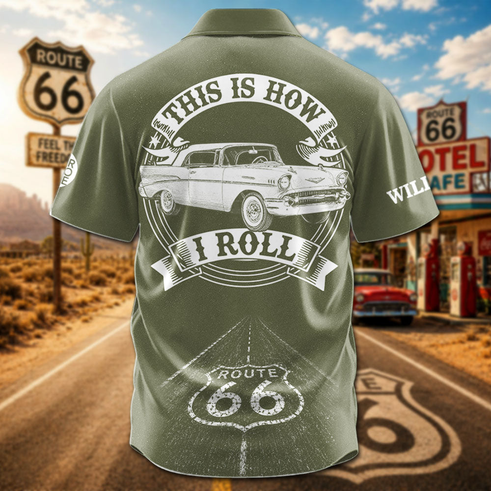 Celebrate 100 Years of Road Route 66 -  Custom Vehicle Photo Hawaiian Shirt A2110 Pt99