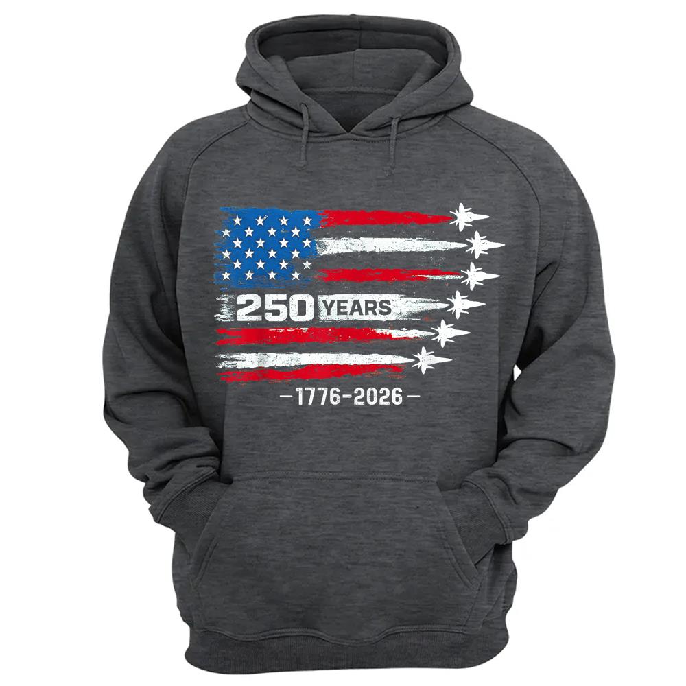 USA 250th Anniversary T-Shirt, America 250 Years 1776-2026 4th of July Tee Hv01