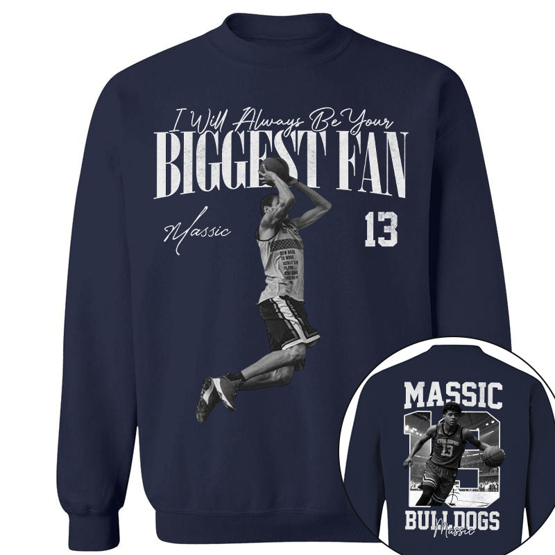 I'll Always Be Your Biggest Fan - Washed Tee Retro Bootleg Shirt - Gift For Basketball Lovers T1807