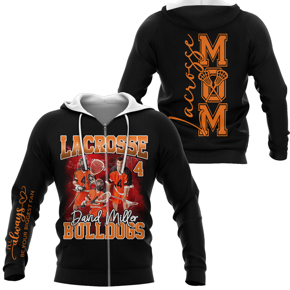 I'll Always Be Your Biggest Fan - Personalized Shirt For Lacrosse Family NA04