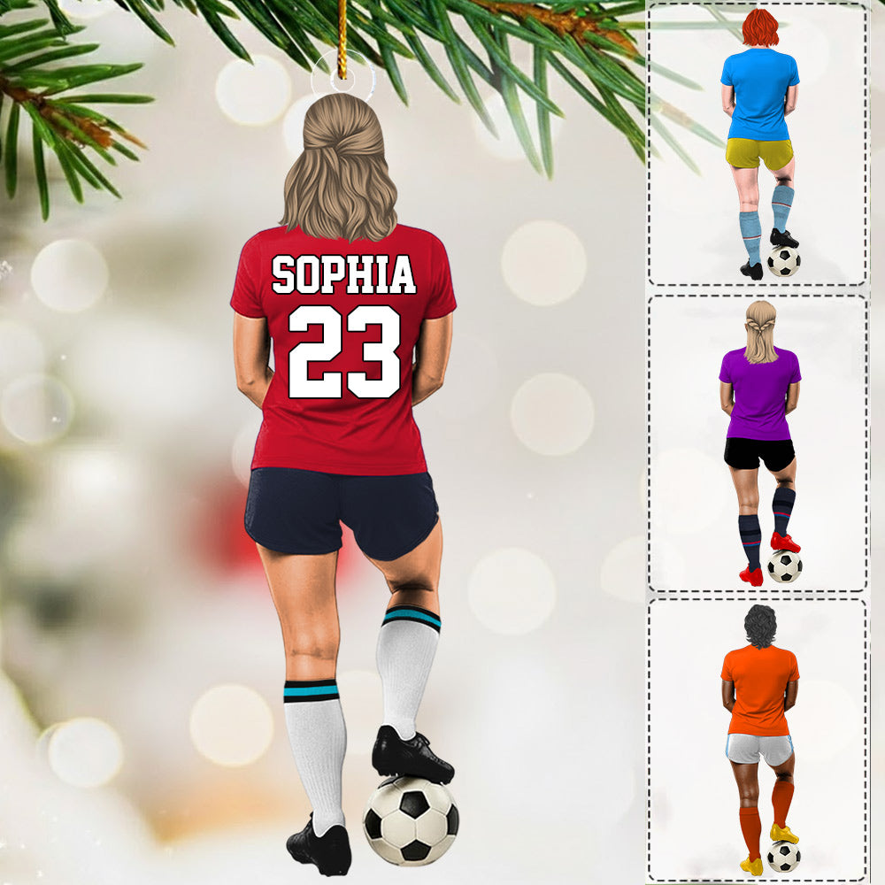 Luxury Ornament Soccer Player Personalized Ornament Gift For Soccer Player Soccer Lovers Li29