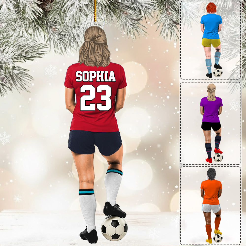 Luxury Ornament Soccer Player Personalized Ornament Gift For Soccer Player Soccer Lovers Li29
