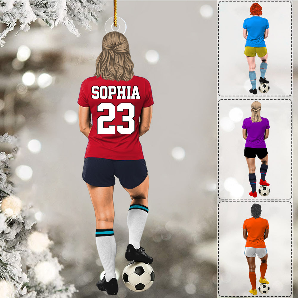 Luxury Ornament Soccer Player Personalized Ornament Gift For Soccer Player Soccer Lovers Li29