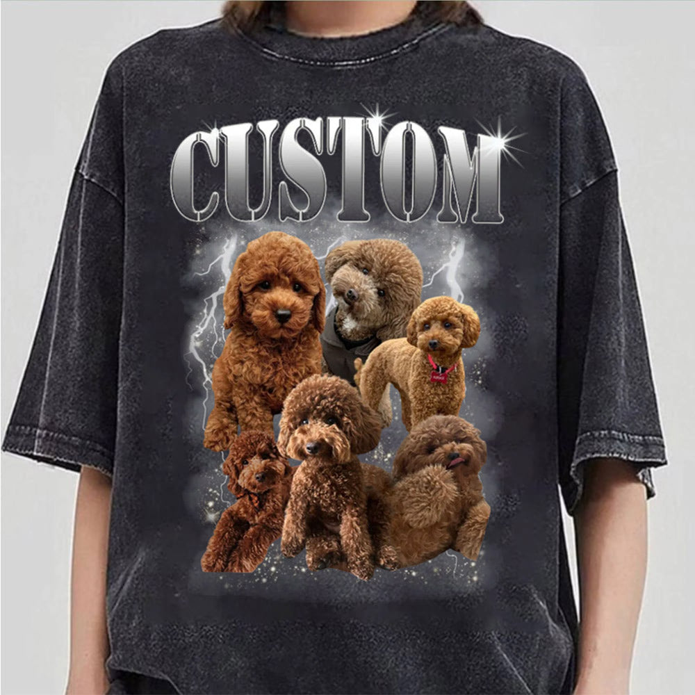 Custom Bootleg Rap PET Shirt, Custom Pet, Custom Retro Graphic 90s Tshirt, Dog Bootleg Shirt, Your Own Bootleg Your Design
