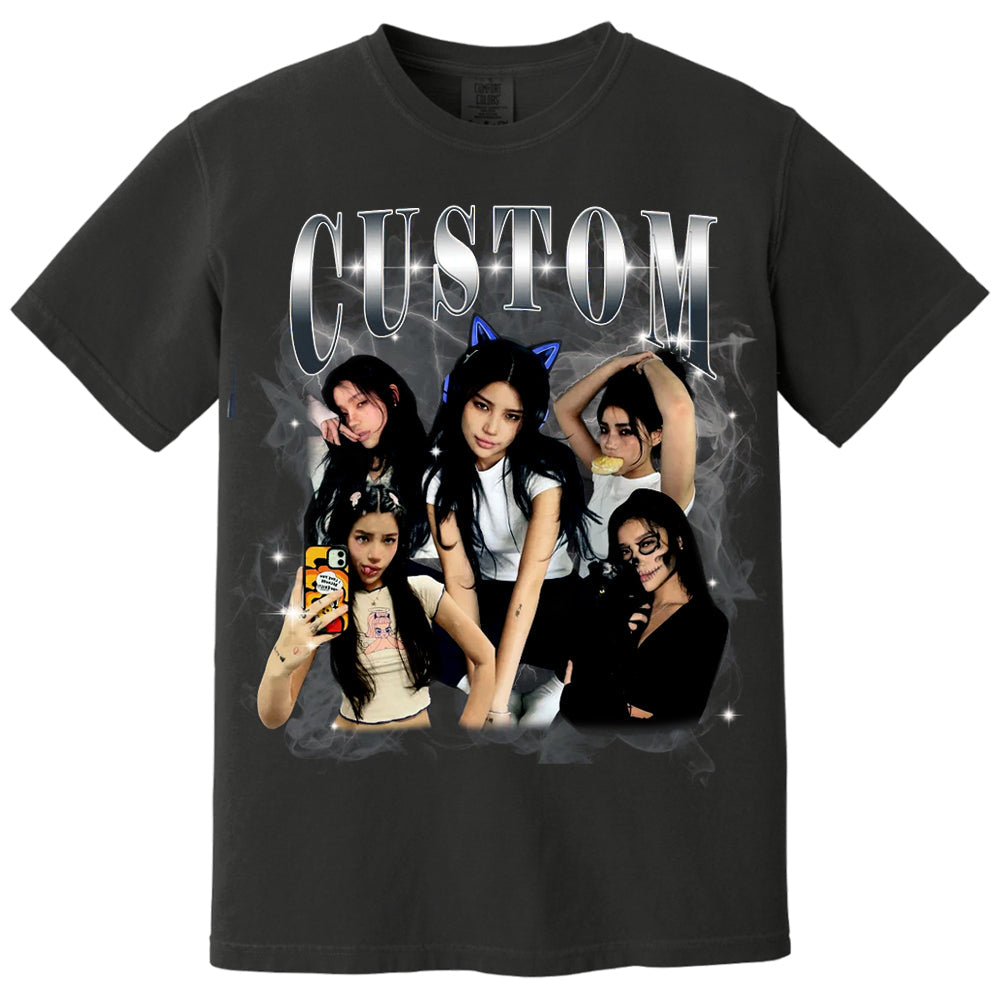 Custom Graphic Photo Vintage Bootleg Shirt, Family Bootleg Graphic Shirt