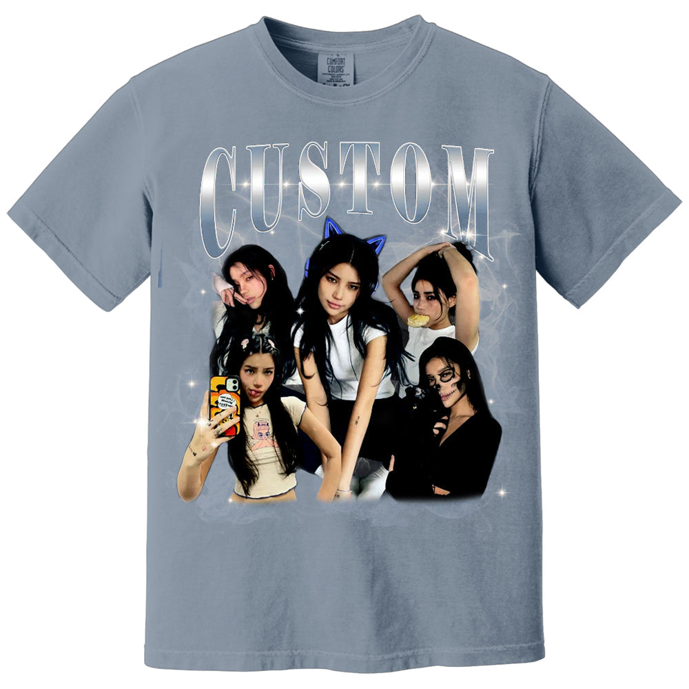 Custom Graphic Photo Vintage Bootleg Shirt, Family Bootleg Graphic Shirt
