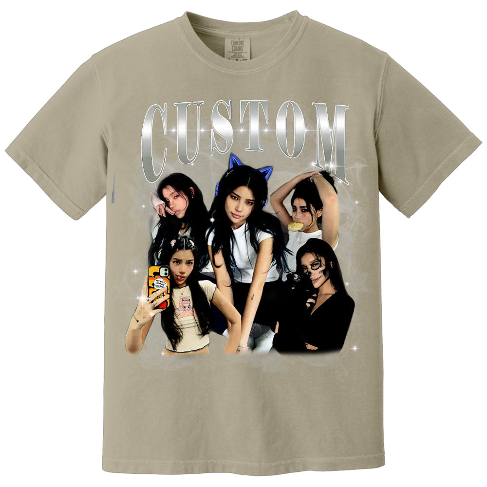 Custom Graphic Photo Vintage Bootleg Shirt, Family Bootleg Graphic Shirt