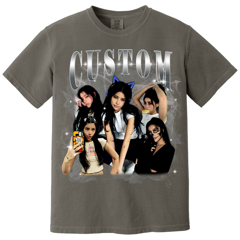 Custom Graphic Photo Vintage Bootleg Shirt, Family Bootleg Graphic Shirt