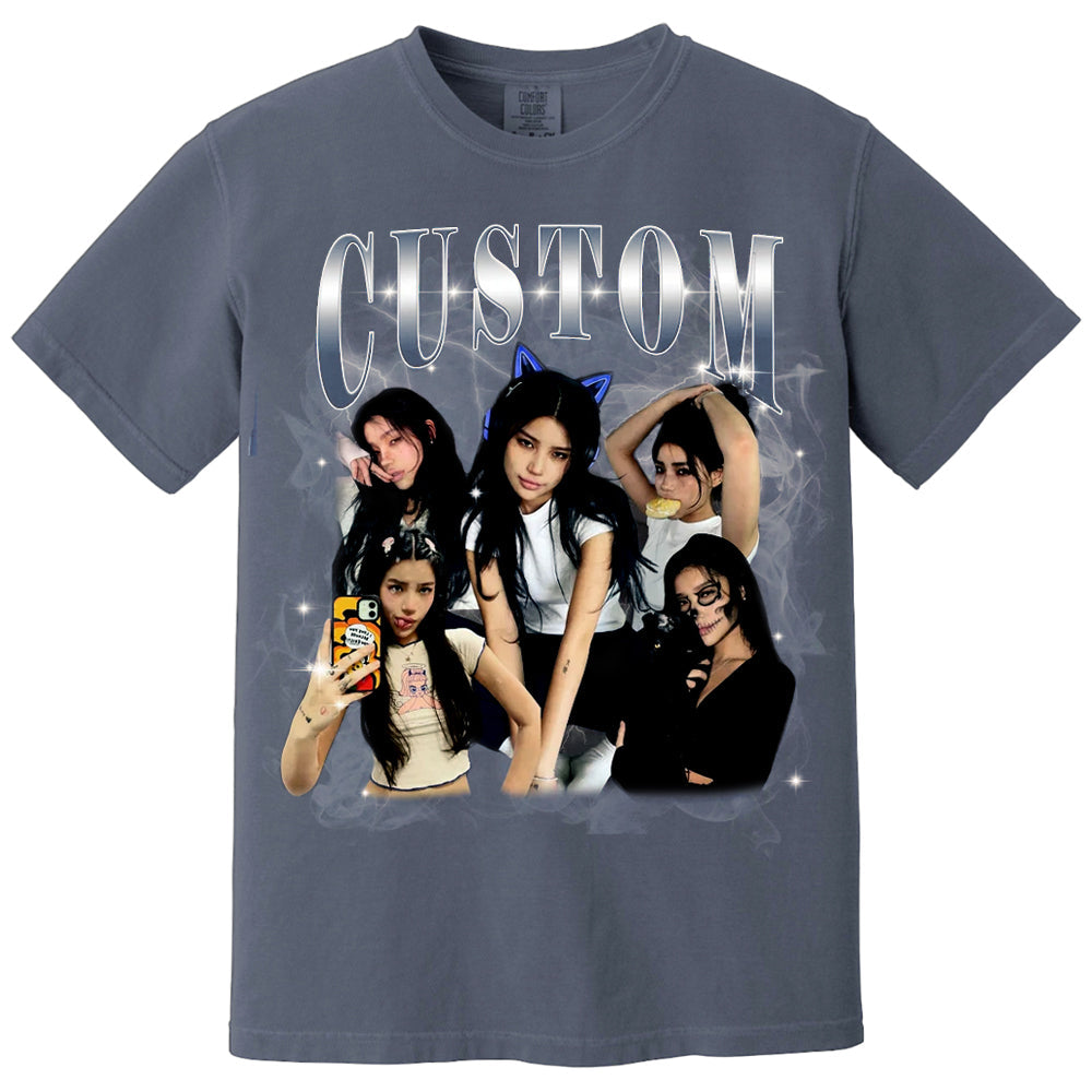 Custom Graphic Photo Vintage Bootleg Shirt, Family Bootleg Graphic Shirt