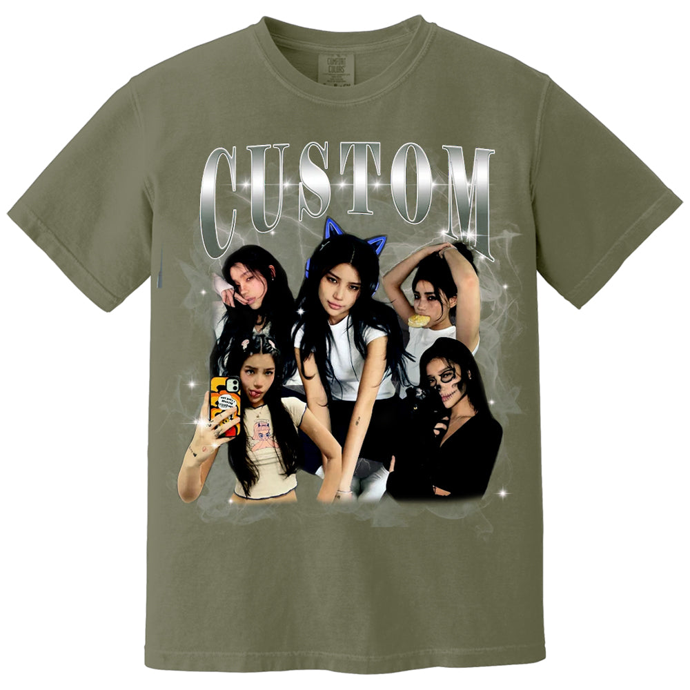 Custom Graphic Photo Vintage Bootleg Shirt, Family Bootleg Graphic Shirt