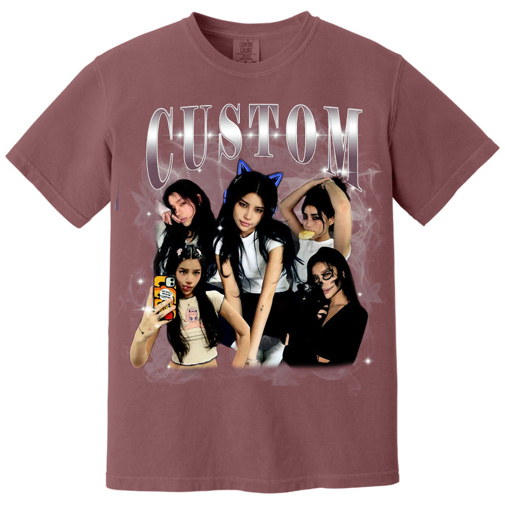 Custom Graphic Photo Vintage Bootleg Shirt, Family Bootleg Graphic Shirt