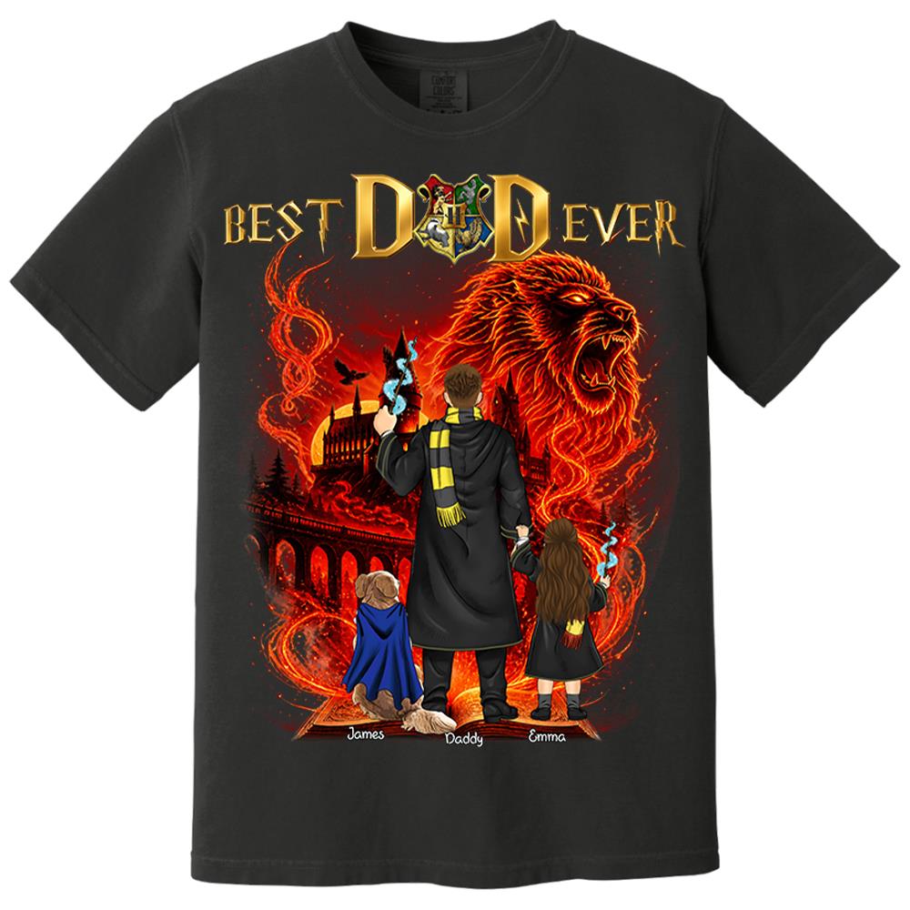 Custom Best Dad Ever Shirt, Gift For Dad, Father's Day L0411 Nh00