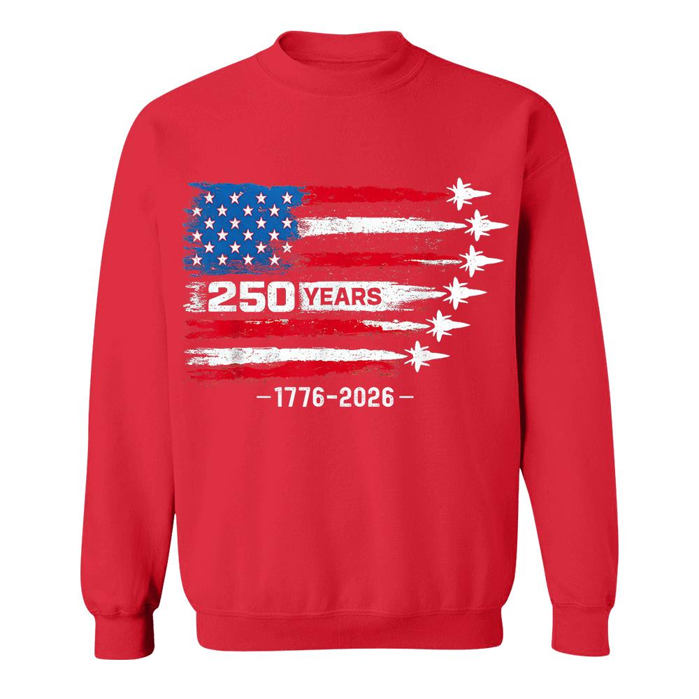 USA 250th Anniversary T-Shirt, America 250 Years 1776-2026 4th of July Tee Hv01