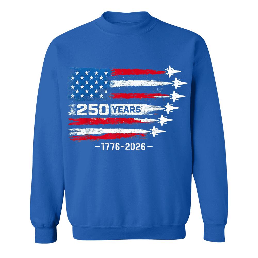 USA 250th Anniversary T-Shirt, America 250 Years 1776-2026 4th of July Tee Hv01