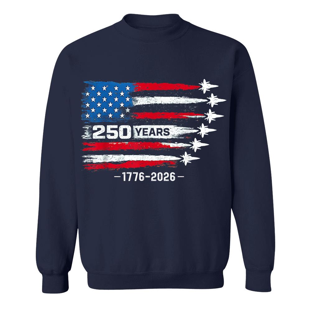 USA 250th Anniversary T-Shirt, America 250 Years 1776-2026 4th of July Tee Hv01