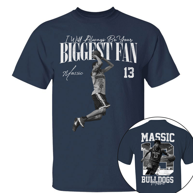 I'll Always Be Your Biggest Fan - Washed Tee Retro Bootleg Shirt - Gift For Basketball Lovers T1807