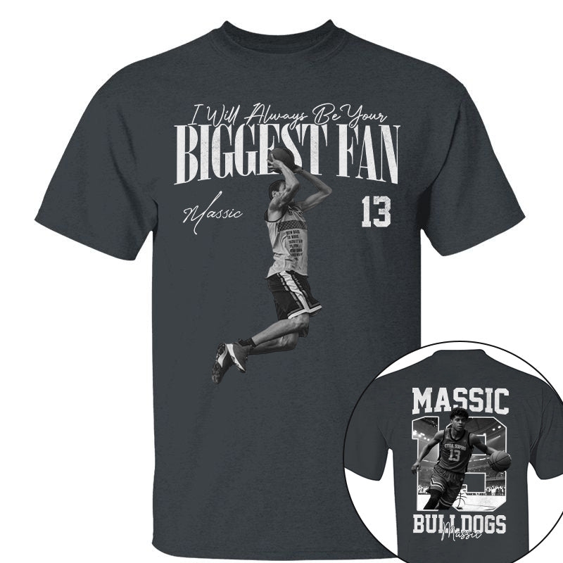 I'll Always Be Your Biggest Fan - Washed Tee Retro Bootleg Shirt - Gift For Basketball Lovers T1807