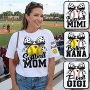 Softball Baseball Nana - Personalized Shirt For Softball Baseball Family NA04