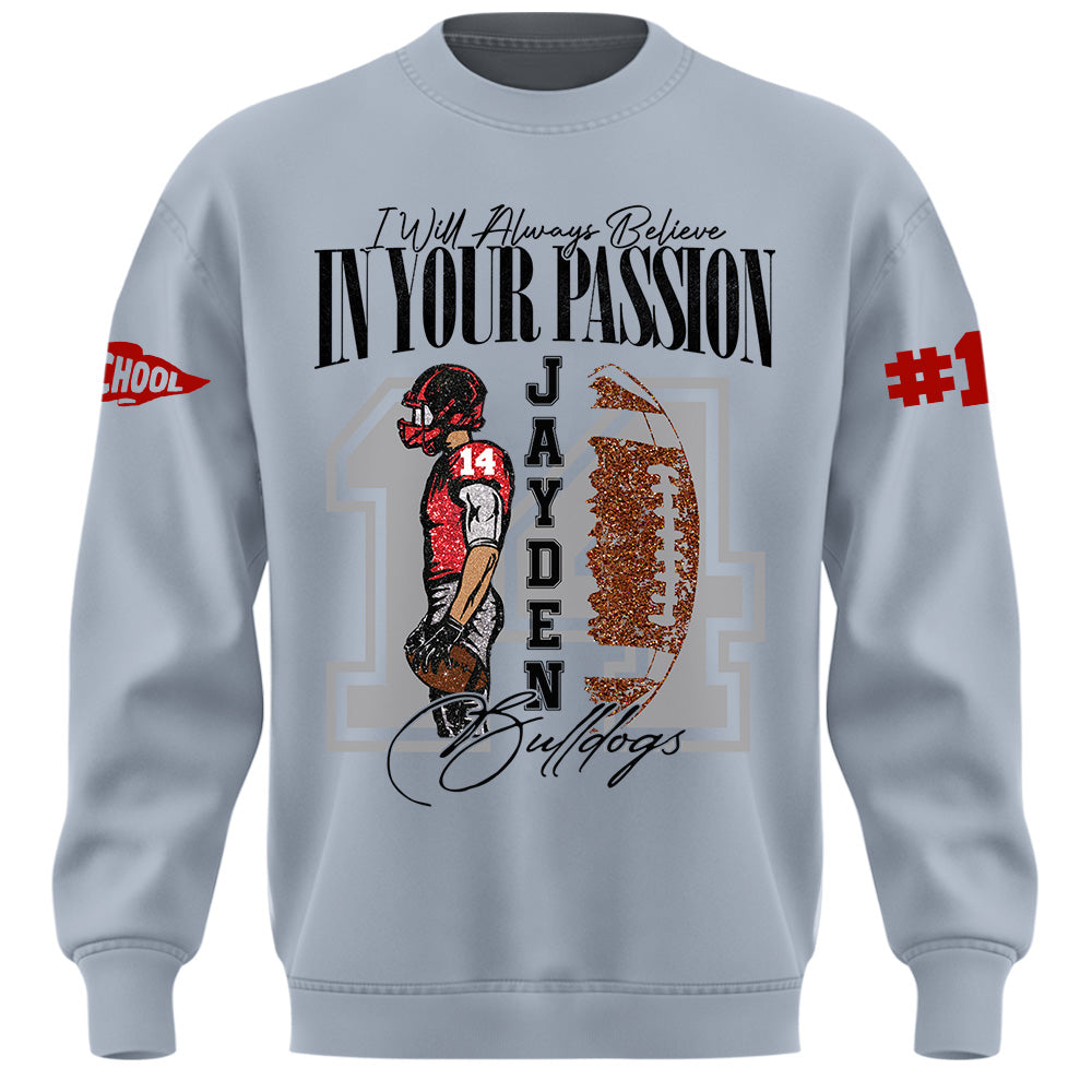 Personalized Vintage “Biggest Fan” Football Shirt, Custom School Team Name, Game Day Shirt, Gift For Football Lovers T1807 Pt99
