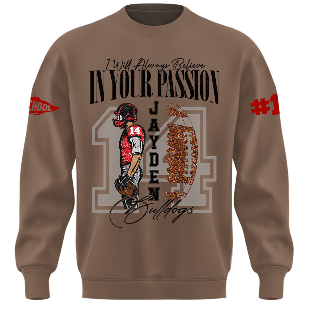 Personalized Vintage “Biggest Fan” Football Shirt, Custom School Team Name, Game Day Shirt, Gift For Football Lovers T1807 Pt99