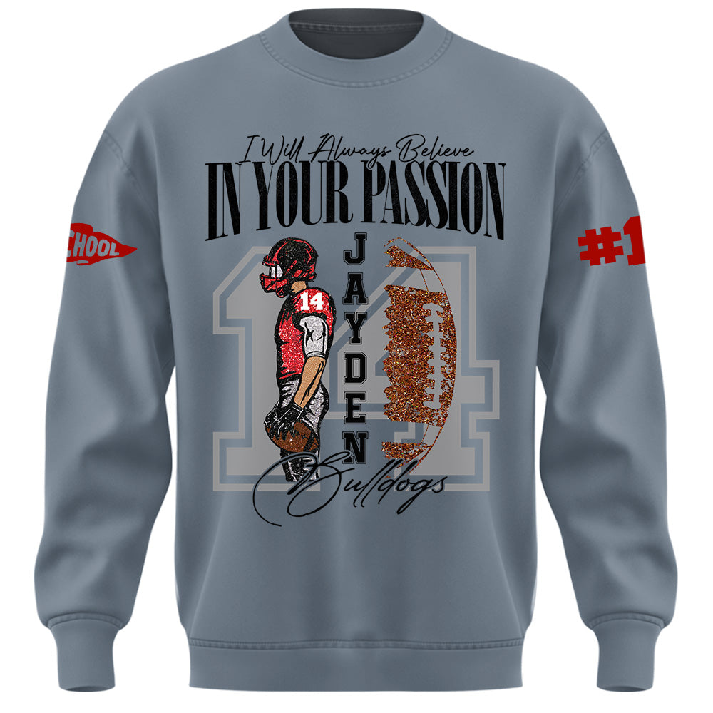 Personalized Vintage “Biggest Fan” Football Shirt, Custom School Team Name, Game Day Shirt, Gift For Football Lovers T1807 Pt99