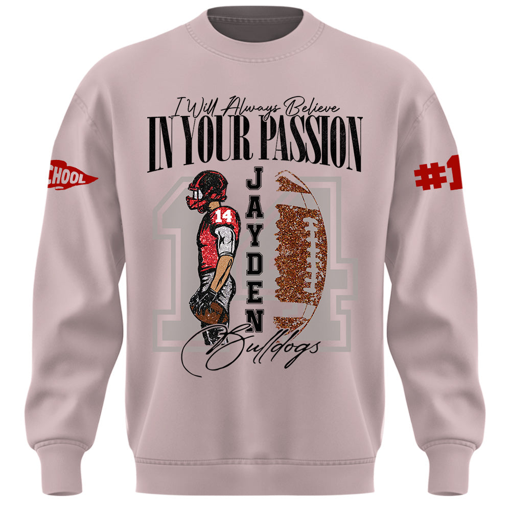 Personalized Vintage “Biggest Fan” Football Shirt, Custom School Team Name, Game Day Shirt, Gift For Football Lovers T1807 Pt99
