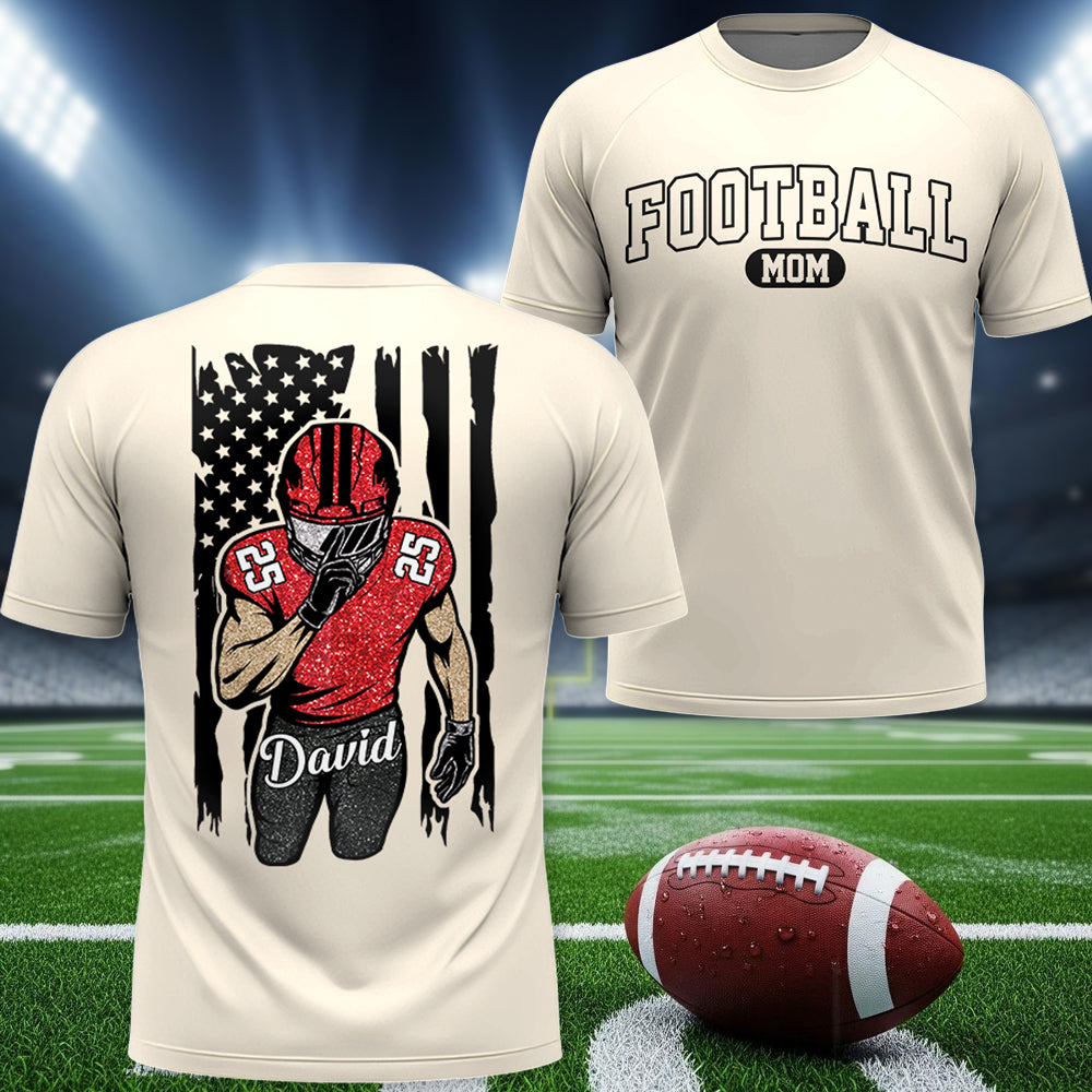 Football Mom - I'll Always Be Your Biggest Fan Personalized Shirt For Football  Family NA02 Hv01