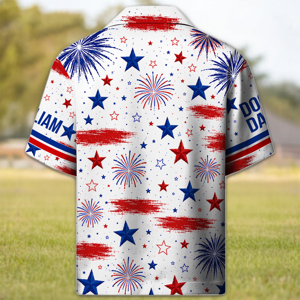 Funny Dog Beer American Flag, Personalized Hawaiian Shirt, Custom Photo Dog Gift For Dog Lovers, For Patriotic 4th of July, America 250 Years T1807 T24