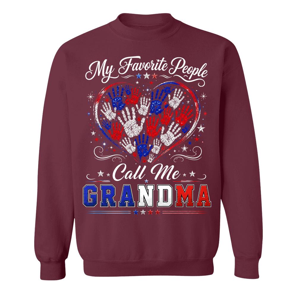 Personalized My Favorite People Call Me Grandma 250 Years American Shirt Hv01