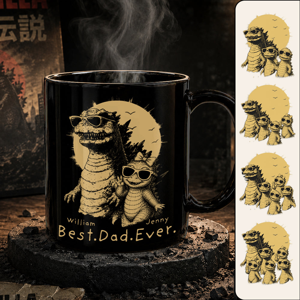 Personalized Best Dad Ever Dadzilla Mug Father's Day Gifts for Dad Funny Papa Mug T1807 Hv01