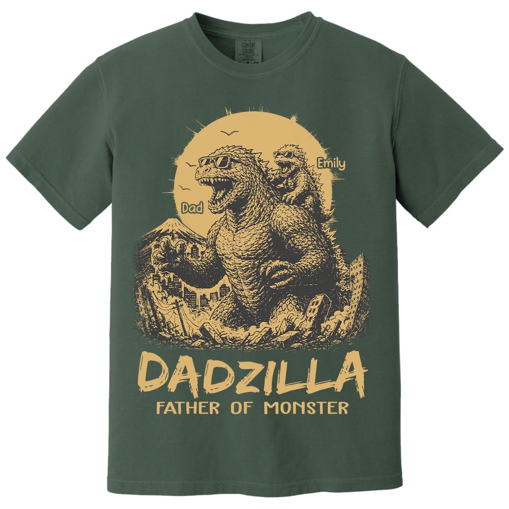 Dadzilla Father Of The Monsters Personalized Shirt Gift For Dad, Happy Father's Day 2026 T1807 Hv01