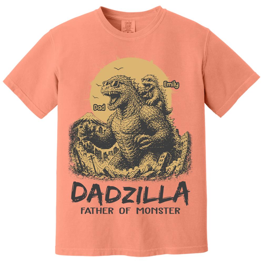Dadzilla Father Of The Monsters Personalized Shirt Gift For Dad, Happy Father's Day 2026 T1807 Hv01