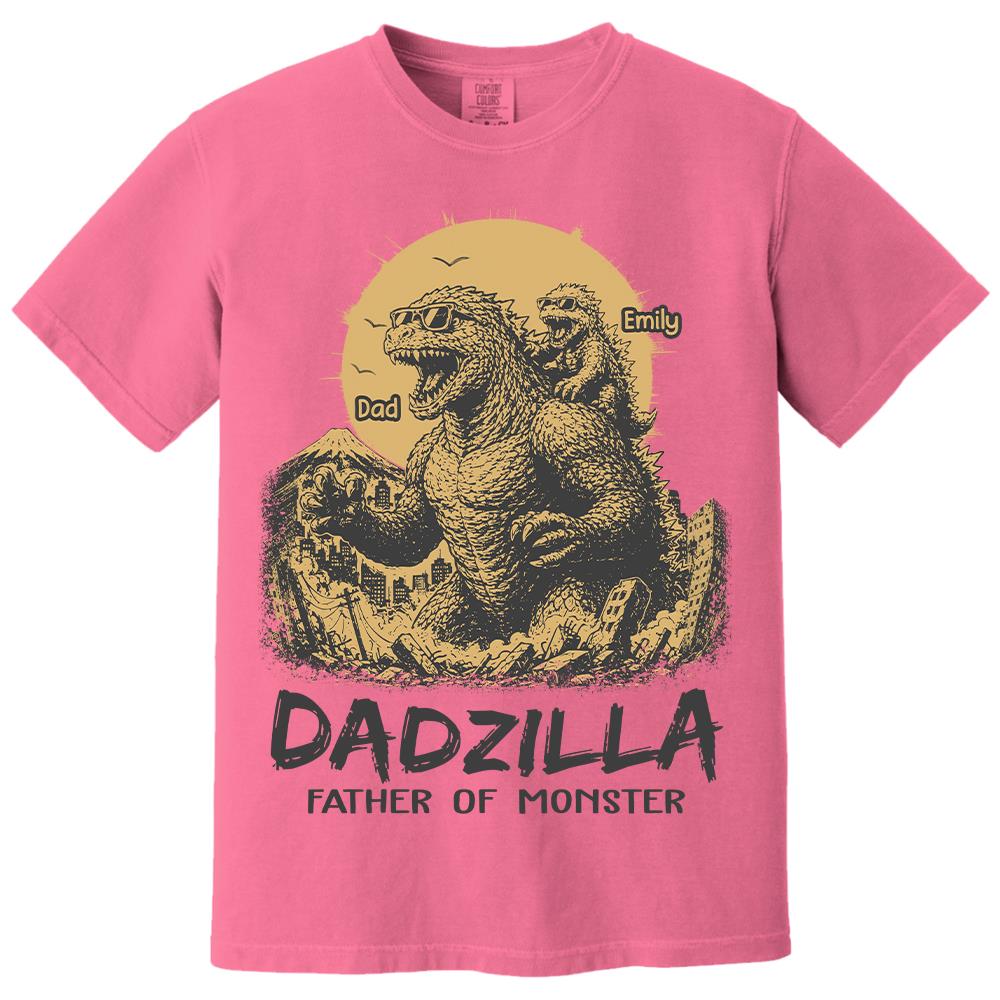 Dadzilla Father Of The Monsters Personalized Shirt Gift For Dad, Happy Father's Day 2026 T1807 Hv01