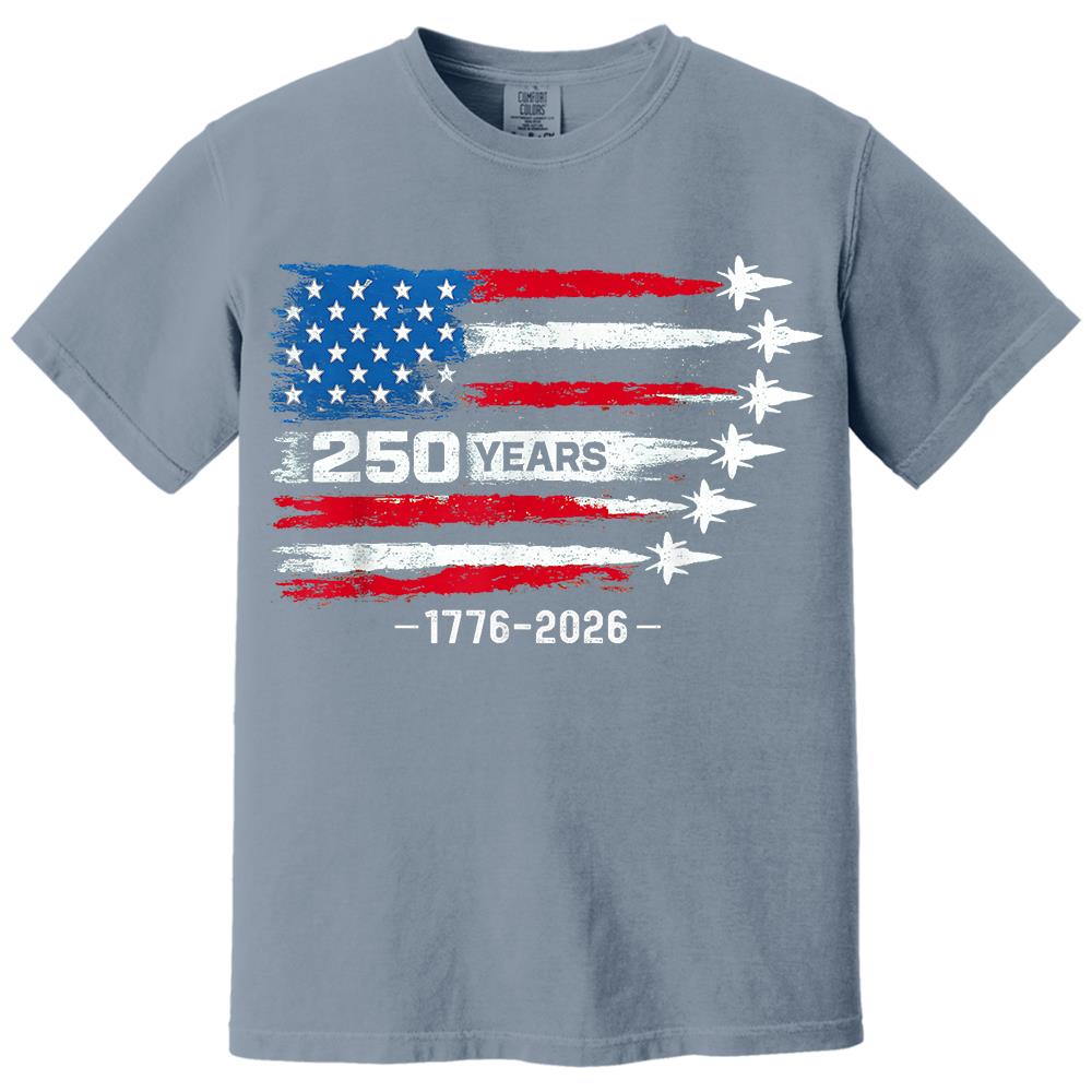 USA 250th Anniversary T-Shirt, America 250 Years 1776-2026 4th of July Tee Hv01