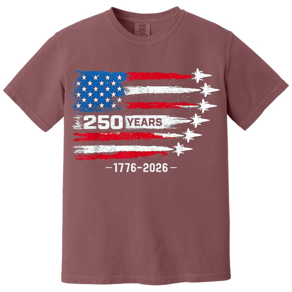 USA 250th Anniversary T-Shirt, America 250 Years 1776-2026 4th of July Tee Hv01