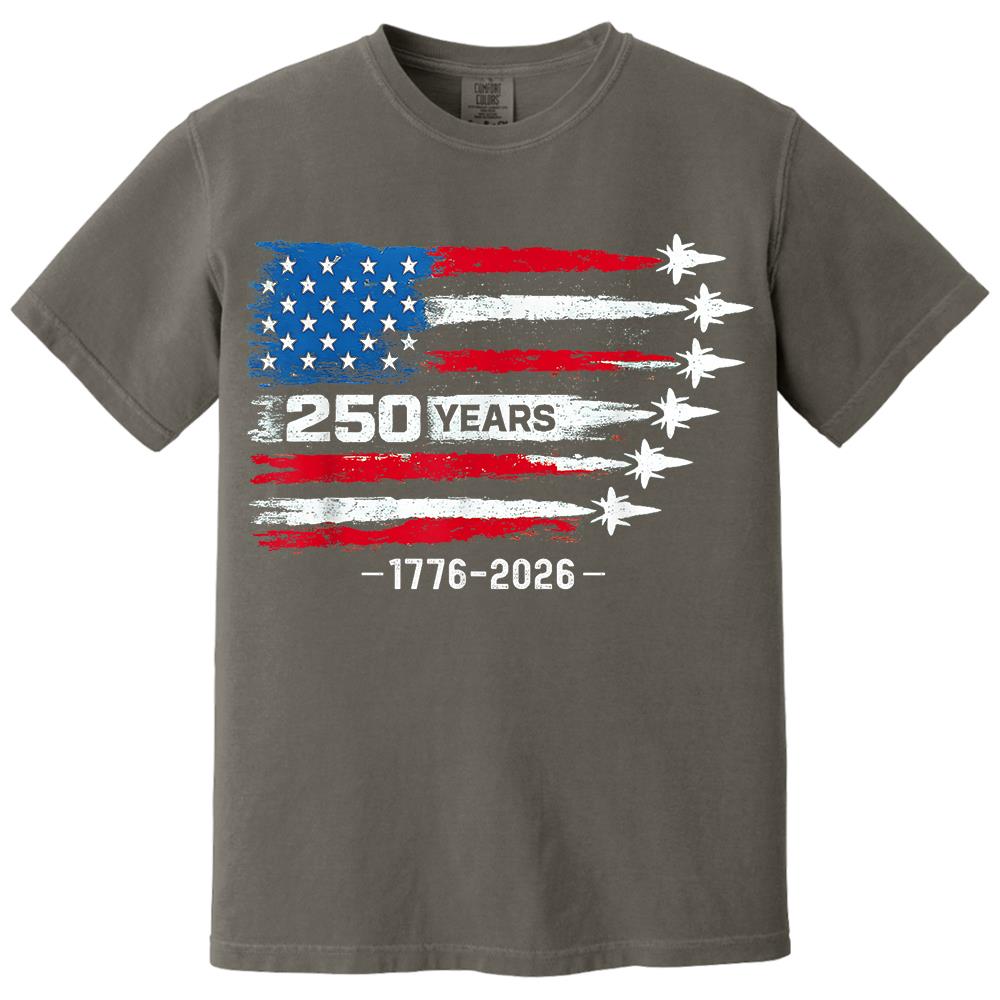 USA 250th Anniversary T-Shirt, America 250 Years 1776-2026 4th of July Tee Hv01