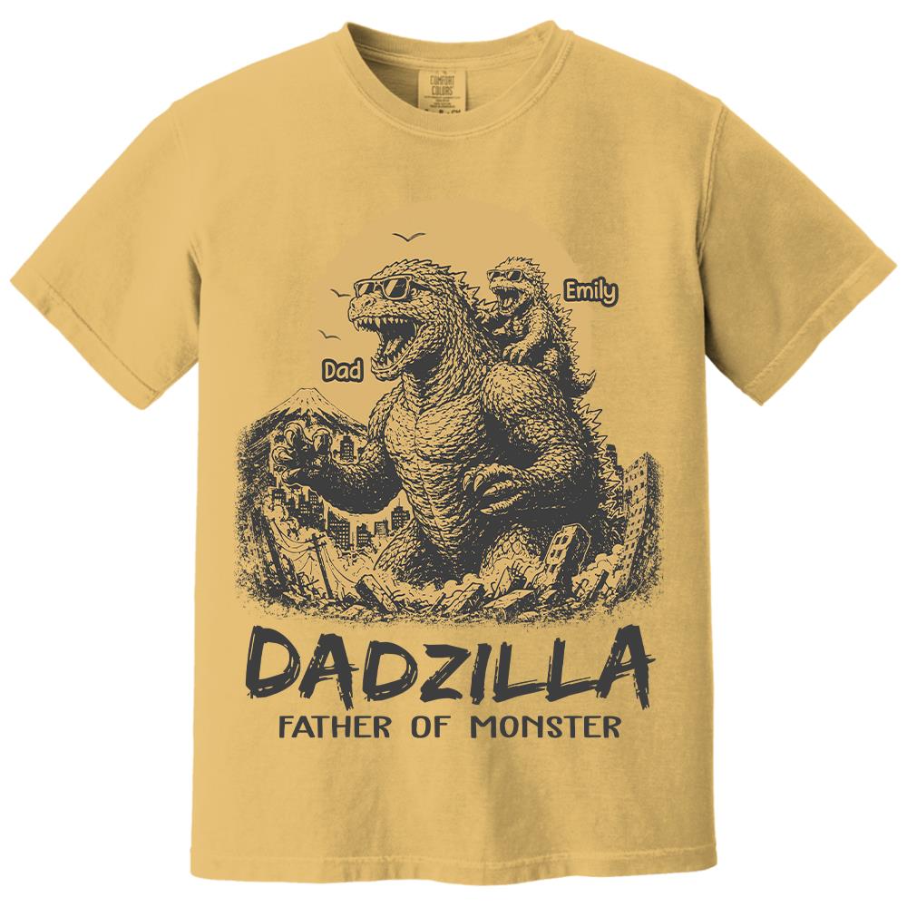 Dadzilla Father Of The Monsters Personalized Shirt Gift For Dad, Happy Father's Day 2026 T1807 Hv01