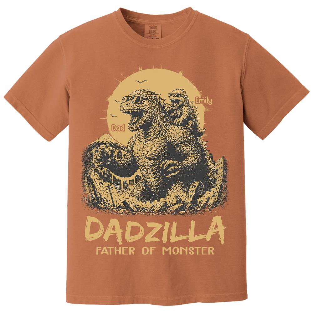 Dadzilla Father Of The Monsters Personalized Shirt Gift For Dad, Happy Father's Day 2026 T1807 Hv01