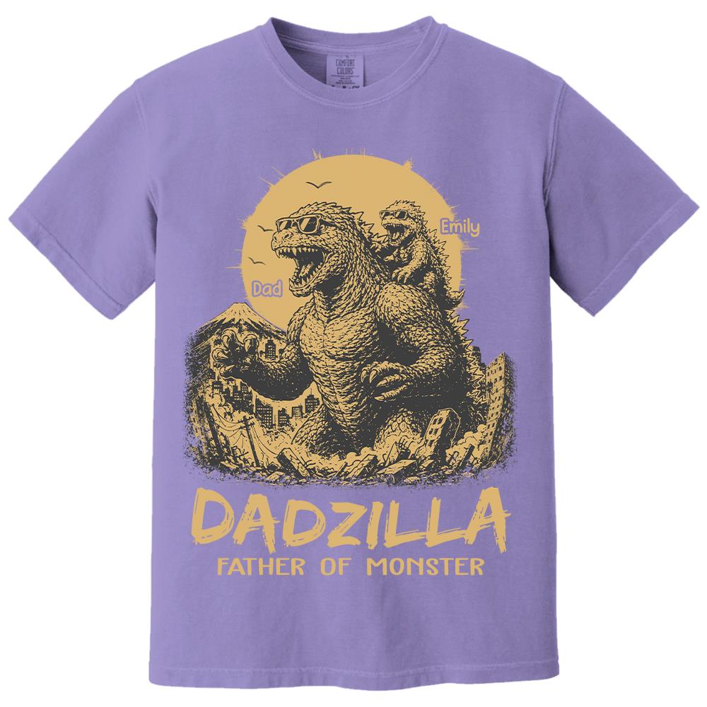 Dadzilla Father Of The Monsters Personalized Shirt Gift For Dad, Happy Father's Day 2026 T1807 Hv01