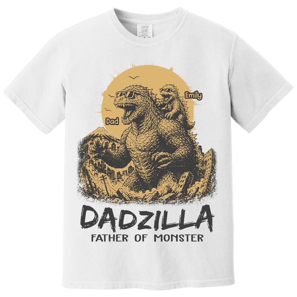 Dadzilla Father Of The Monsters Personalized Shirt Gift For Dad, Happy Father's Day 2026 T1807 Hv01