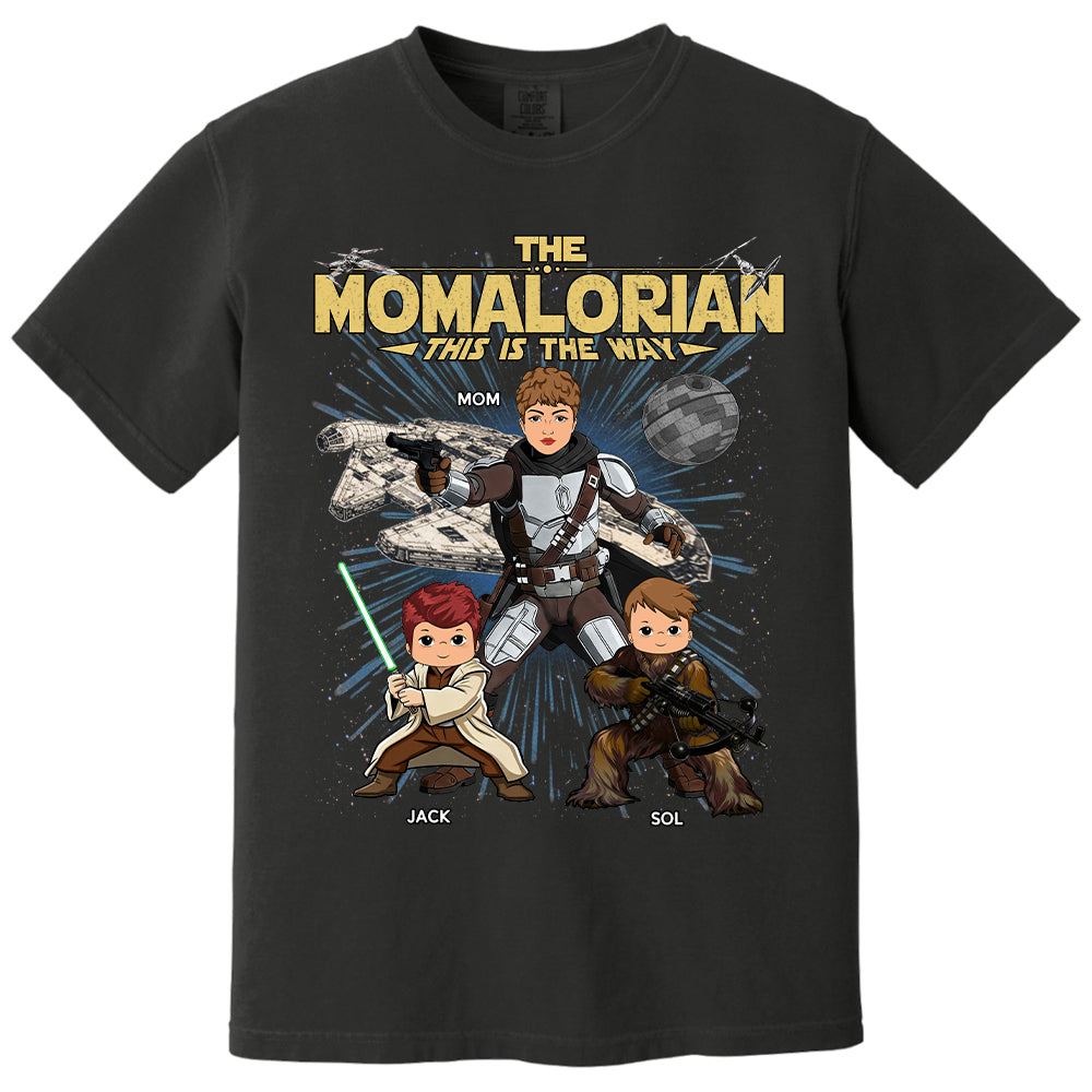 The Momalorian This Is The Way Personalized Vintage Style Shirt For Mom Mother's Day Gift T1807 T24