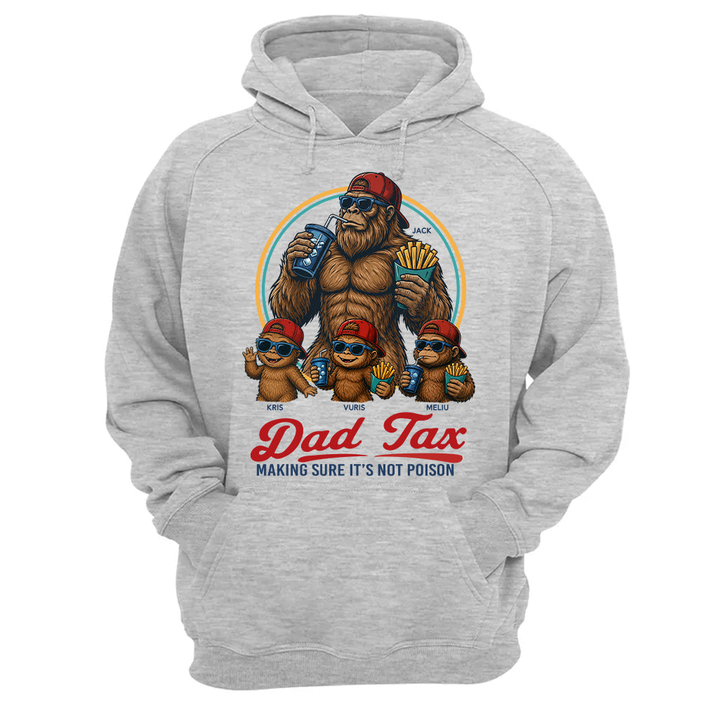 Personalized Dad Tax Shirt, Funny Dad Shirt, Fathers Day Shirt, Dad gifts, Birthday gift for dad, Husband Gift, Men Comfort Colors Shirt, Bigfoot Shirt T24