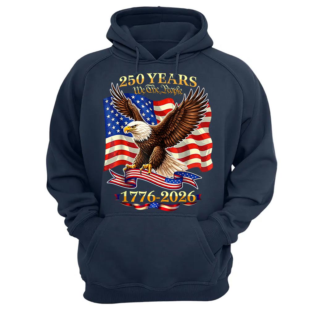 USA 250th Birthday T-Shirt, America 1776-2026 250 Years Fourth of July Tee Hv01