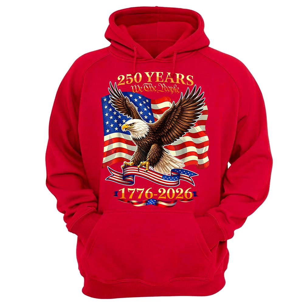 USA 250th Birthday T-Shirt, America 1776-2026 250 Years Fourth of July Tee Hv01