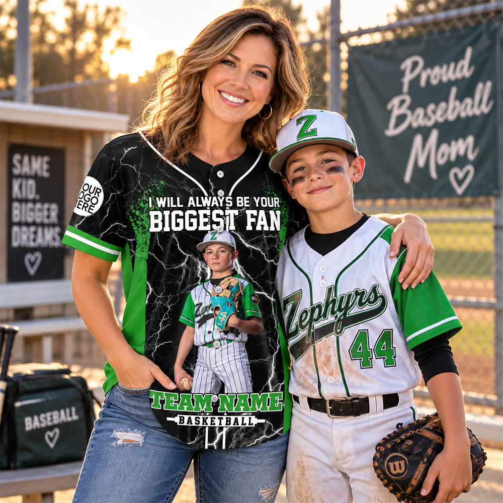 Custom I Will Always Be Your Biggest Fan, Baseball Mom Shirt, Sports Mom Gift L0411 Hv01
