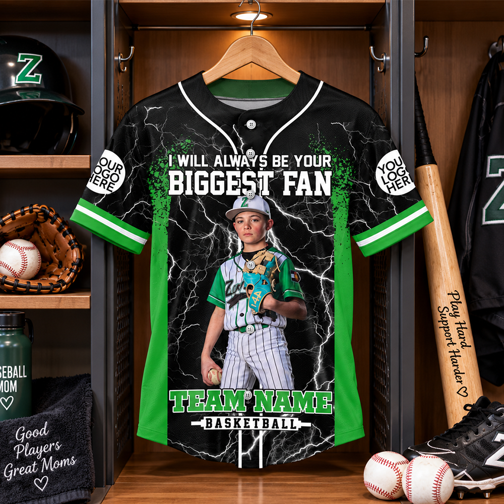 Custom I Will Always Be Your Biggest Fan, Baseball Mom Shirt, Sports Mom Gift L0411 Hv01