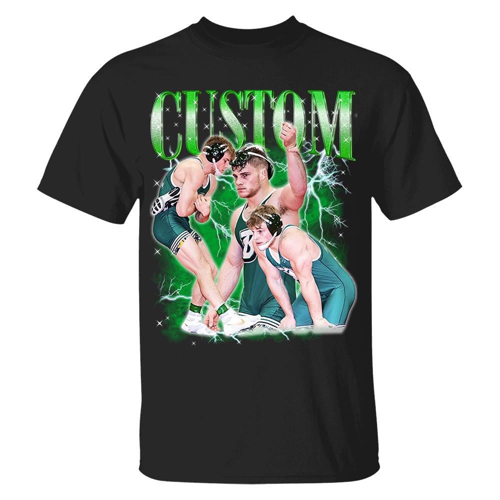 Wrestling Bootleg Shirt - Personalized Shirt Custom Text & Photos For Wrestling Lovers NA04