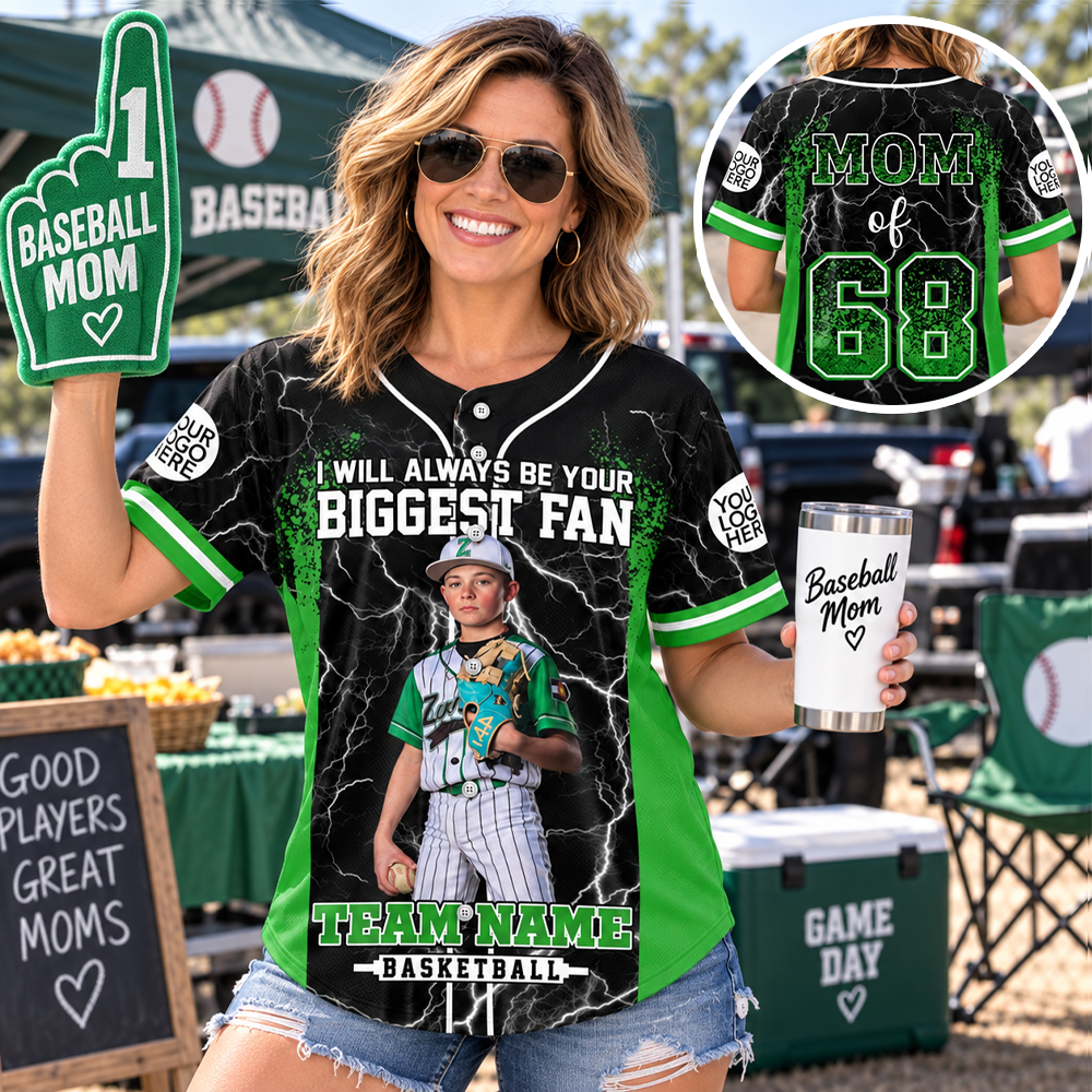Custom I Will Always Be Your Biggest Fan, Baseball Mom Shirt, Sports Mom Gift L0411 Hv01