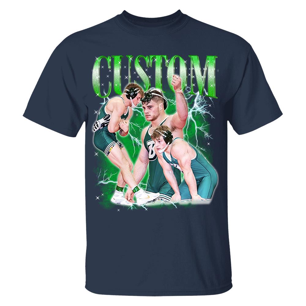 Wrestling Bootleg Shirt - Personalized Shirt Custom Text & Photos For Wrestling Lovers NA04