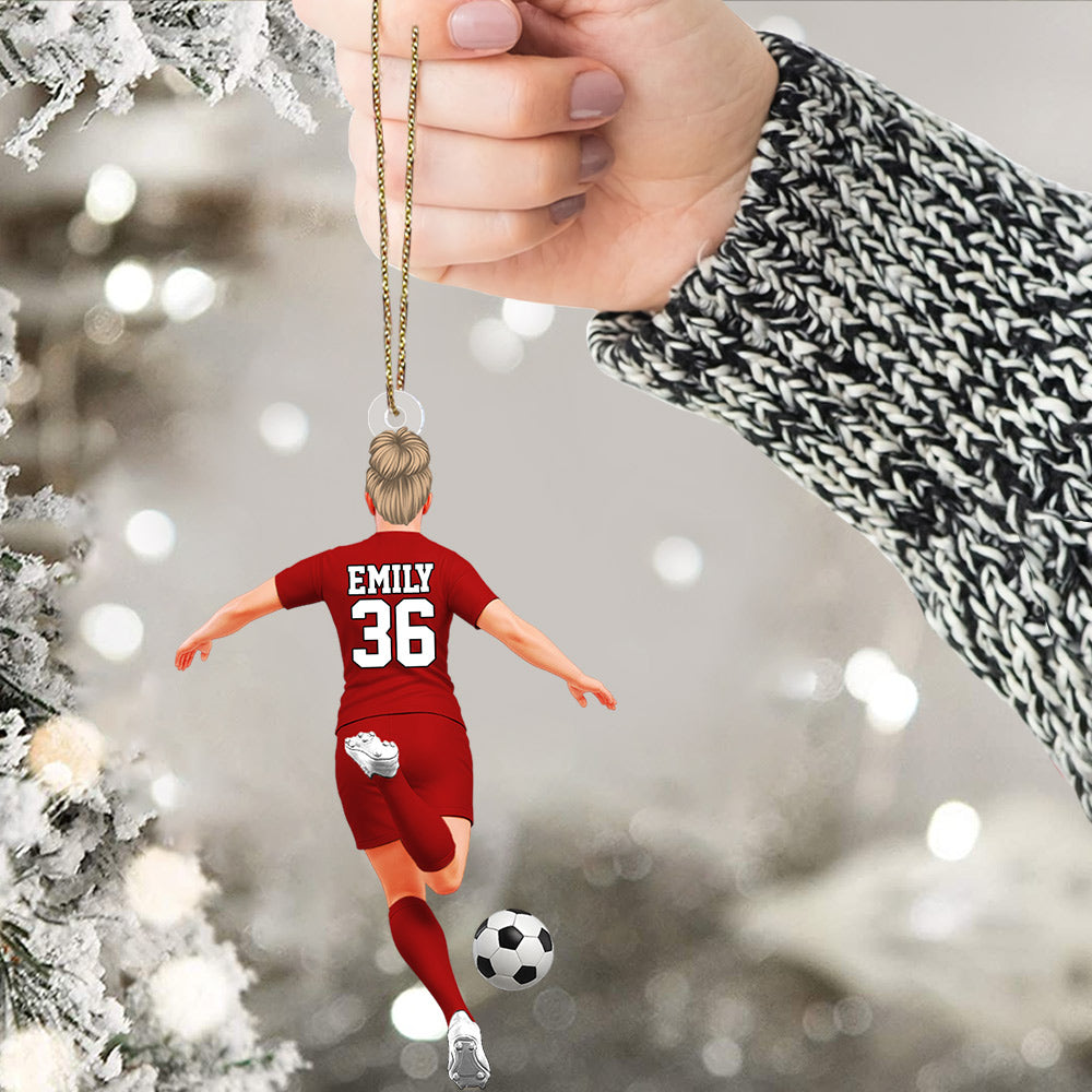 Luxury Ornament Soccer Player Personalized Ornament Gift For Soccer Player Soccer Lovers Li29